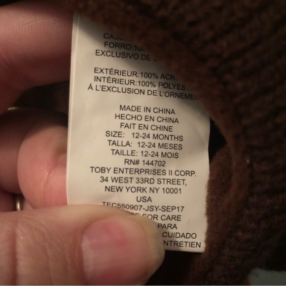 Reindeer winter hat set - Picture 5 of 6